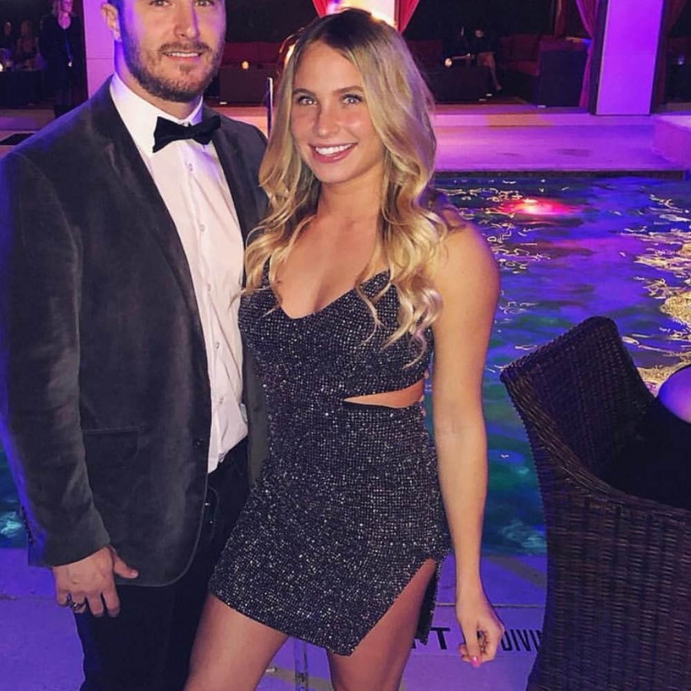 Windsor sparkly black cutout dress